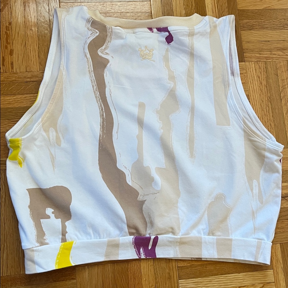 ADIDAS Originals x Thebe Magugu Crop Top & Leggings Athleisure / Training Set - Picture 5 of 12